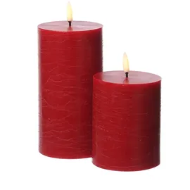 uYuni LED Kerze PIA 15 cm rot