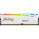 Kingston FURY Beast Weiß RGB XMP 32GB 5600MT/s DDR5 CL40 DIMM Desktop Gaming Speicher Einzelnes Modul - KF556C40BWA-32