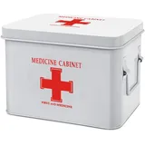 Medikamentenschrank, Medikamenten Aufbewahrung aus Metall - 13 Zoll, Hausapot...