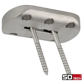 SOTech Tischbeinbeschlag Conan Grundplatte 6 x 80 mm 2 Stück