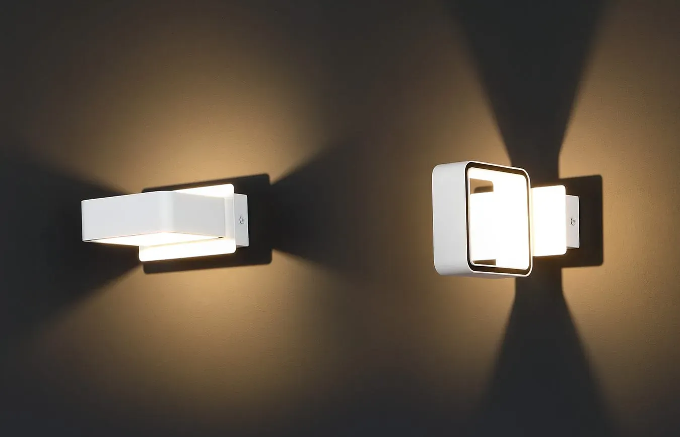 Quadratische LED-Wandleuchte Tokyo