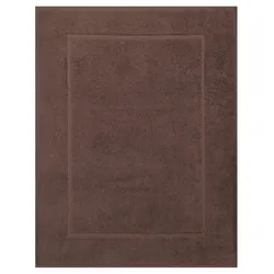 Betz 10 Stück Badvorleger Badematte PREMIUM 100% Baumwolle Größe 50x70 cm Qualität 650g/m2 Farbe nuss
