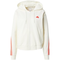 Adidas Damen Kapuzensweat Future Icons 3-Streifen, OWHITE/BRIRED, XS