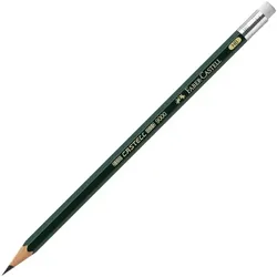 Faber-Castell Bleistift »9000« mit Radiergummi grün