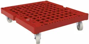 HMH Rollplatte KU 724 x 815 mm ø 108 mm PP rot