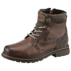 Schnürboots, Winterstiefel, Schnürstiefel, Business Stiefel im Used Look, Gr. 40, dunkelbraun, , 49498625-40
