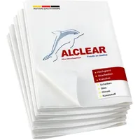 AlClear 5er Set ALCLEAR 950002_5er_Set Ultra-Microfaser Fenstertuch Scheibentuch 60x45 cm weiß