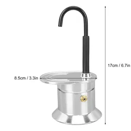 Asixxsix Moka Topf 50 ml 1 Tasse Aluminium