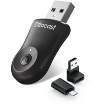 OTTOCAST 2025 Verbesserter 2-in-1 Wireless CarPlay & Android Auto Adapter, OTTOCAST MINI Kabelloser CarPlay Adapter für iOS 10+ & Android 11+, Wandelt kabelgebundenes CarPlay in Wireless um, (Schwarz)