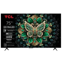 TCL 75C69K Smart TV 4K QD-MiniLED 75 pollici 144Hz Dolby Atmos Google TV - Silber