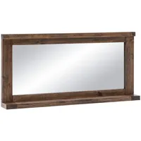 Woodkings Bad Spiegel Cancun Rahmen Holz braun Badspiegel mit