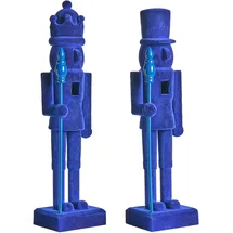 Beliani Nussknacker 40 cm Blau