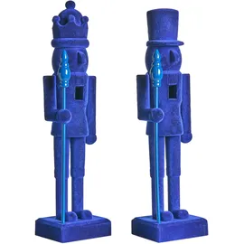 Beliani Nussknacker 40 cm Blau