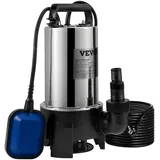 Vevor Tauchpumpe 1100W Schmutzwasserpumpe 230V Durchfluss 333,3L/min