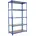 1800x900x300 mm 5 Ebenen Metallboden 180 kg Biegepunkt Blau/Verzinkt