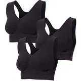 patsy & lou Sport-BH Schwarz XXL
