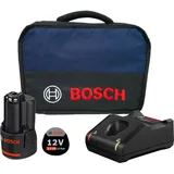 Bosch Starter-Set 12 V / 1x 3,0 Ah Akku + Ladegerät GAL 12V-40 im Softbag