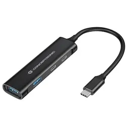 Conceptronic HUBBIES12B 4-Port USB 3.2 Gen 1 Hub, USB-C-Anschluss
