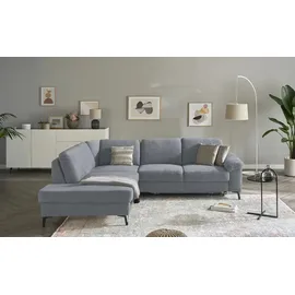 Sofa.de Eckcouch Mikrofaser 3-Sitzer Grau