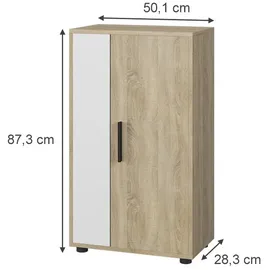 Vicco Berno 50,1 x 87,3 cm Sonoma/Weiß