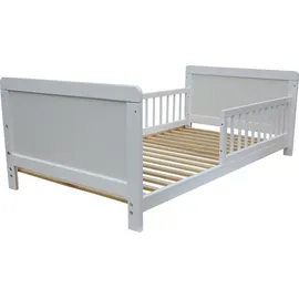 Micoland Kinderbett Juniorbett Beistellbett 3in1 weiß