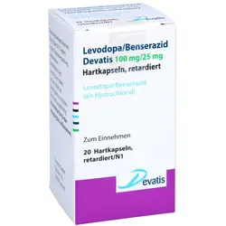 LEVODOPA/Benserazid Devatis 100mg/25mg Retardkaps. 20 St