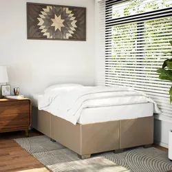 Bettgestell Cappuccino-Braun 120x200 cm Kunstleder