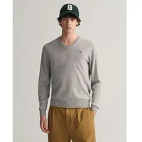 GANT Superfine Lambswool Pullover mit V-ausschnitt L