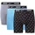 Nike Boxershorts Everyday Cotton Stretch Swoosh Print/Grau/Blau L