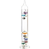 PEARL Galilei Thermometer: Maxi Galileo-Thermometer Deluxe (Galileo Thermometer groß, Glasthermometer, Geschenkidee)