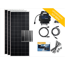 osnatech Balkonkraftwerk Mini-PV-Set Flex L-3 (3x 310 W) COMPLETE PLUS Balkon-Solaranlage