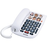 Alcatel TMAX 10 - everything everywhere Kabelgebundenes Telefon für Senioren, Weiß