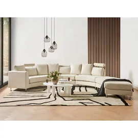 Beliani Sofa ROTUNDE Stoff Beige