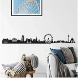 wall-art Wandtattoo »XXL Stadt Skyline Wien 120cm«, (1 St.), selbstklebend, entfernbar, schwarz