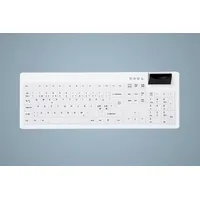 Active Key Hygiene-Tastatur mit Chipkartenleser, weiß, USB, DE (AK-C8200F-UV-BW/GE)