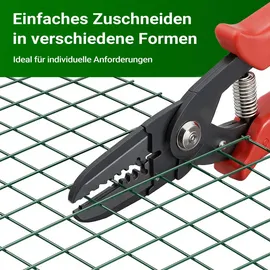 Wiltec Maschendrahtzaun 1x5 m Grün 50 cm