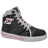 ELTEN SENSATION Mid ESD S2 Damen und Herren, Leder/Textil, Stahlkappe, leicht, sportlich, Schwarz,