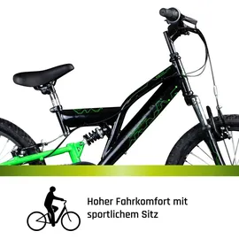 Galano FS180 20" RH 31 cm schwarz/grün 6-Gang V-Brakes
