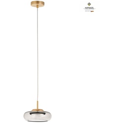 Hufnagel Pendelleuchte HUBLOT GX, GX53, dimmbar, messing, rauch HUF-909198