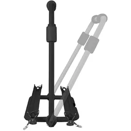 PRO PLUS Deichsel Fahrradträger Schwarz für 2 Fahrräder