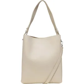 Marc O'Polo Brinja Hobo Bag Leather Grey Silk/Beige