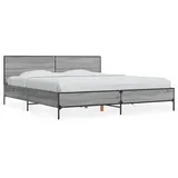 vidaXL Bettgestell 200 x 200 cm Grau