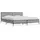 vidaXL Bettgestell 200 x 200 cm Grau