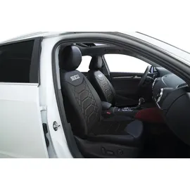 Sparco SPC1016BK Sitzschonbezug vorne und hinten, Polyester, schwarz