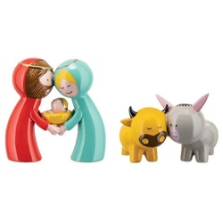 Alessi Weihnachtsfigur Figurenset Happy Eternity Baby Krippenfiguren bunt