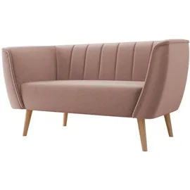 Mirjan24 Sofa Pas 2, Holzkonstruktion, 142x74x75 cm, 2-Sitzer rosa