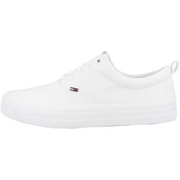 Tommy Jeans Tommy Hilfiger Herren Vulcanized Sneaker Classic Schuhe, Weiß (White), 44