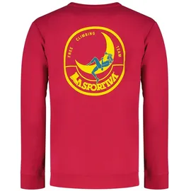 La Sportiva Climbing on The Moon Sweatshirt Fucsia/Giallo L
