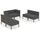 vidaXL Garten-Lounge-Set 6-tlg. grau