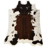Enigmaire Tier Kuhfell Teppich,Kuhfell Teppich Echt,Kuhfell-Teppich Aus Kunstrindsleder,Antistatisch,Waschbar,rutschfeste RüCkseite,Geeignet FüR Wohnzimmer,Themenzimmer,Schlafzimmerboden